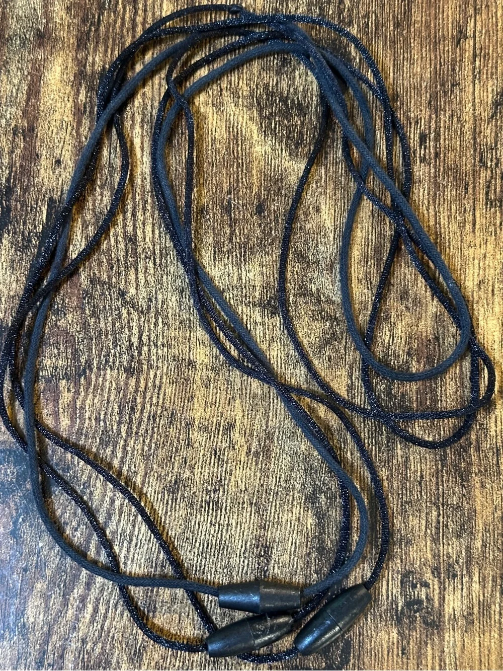 5 Black Cord Necklaces with Barrel Closure Kids Autism Breakaway Clasp READ DESC